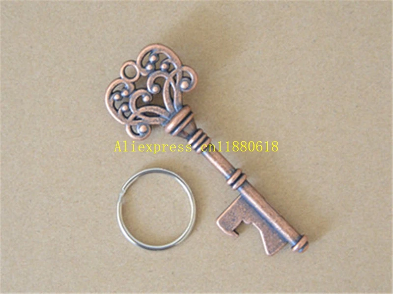 

500pcs/lot Fast shipping Classic Creative Wedding Favors Party Gifts For Guest Skeleton Key Beer Bottle Opener