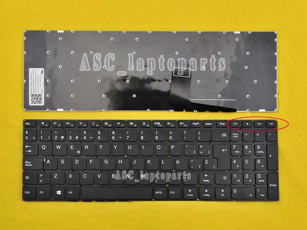 

New SP Spanish Teclado Keyboard for Lenovo IdeaPad 310-15ABR 310-15IAP 310-15ISK 310-15IKB Lapotp Black Without Frame