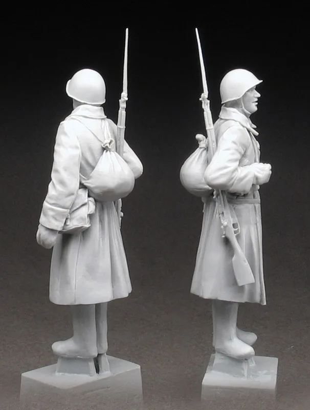 1/35 figuras de resina modelo kits vermelho exército rifleman sem montagem sem pintura