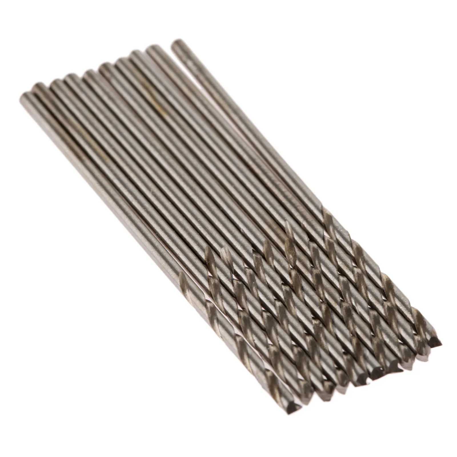 10 Buah Bit Bor Mikro 0.9Mm Pisau Lurus Baja Kecepatan Tinggi Bit Bor Putar HSS Alat Bor Kayu Alat Listrik Bor