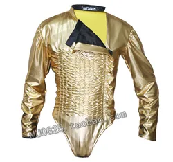 Classic MJ Michael Jaskson BAD Dangerous JAM Golden tour Leotard Bodysuit Jacket Spandex Imitation Performance