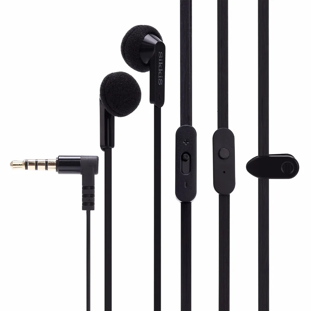 

FooHee Metal In-Ear Earphones Mic Remote Sound Control 3.5mm Stereo Bass with Clamp for Mobile Phone iPhone PC DS138