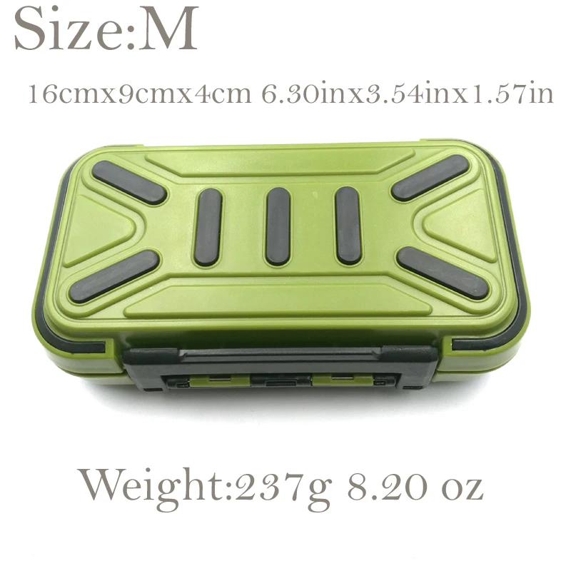 1PCS/BAG Double Layer Hard Plastic Carp Fishing Box For Baits or Sinkers Lure Fishing Tackle Box Fly / Bass Fishing Accessories