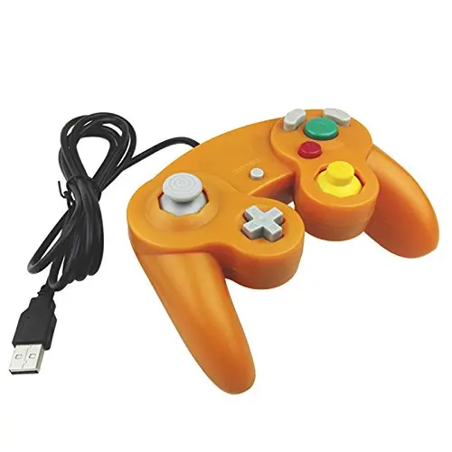 Ruitroliker Classic USB Wired Controller Gamepad for PC and MAC NGC Orange