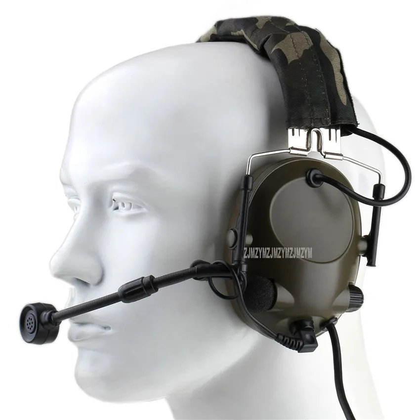 

Z042 Tactical Microphone Headset For Comtac Noise Reduction Headset Outdoor Sports Military High Tone Quality Headphone Tool