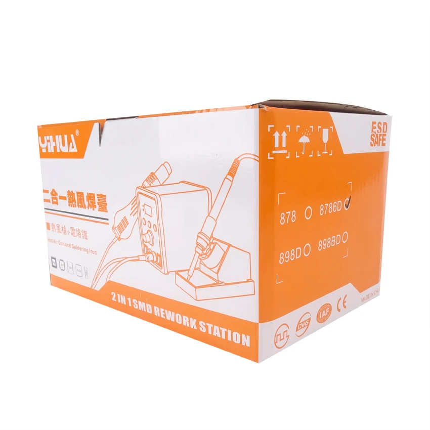 110v/220v máquina de reparo soldador da máquina de solda com arma e suporte do ferro de solda