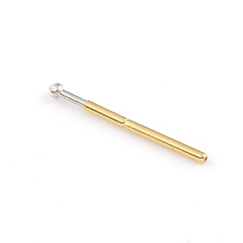 100PCS Spring Test Probe P75-LM3 Test Pin Copper Nickel Plated Spring Test Pin Head Dia 1.50mm P75-LM Pogo Pin 1.02mm