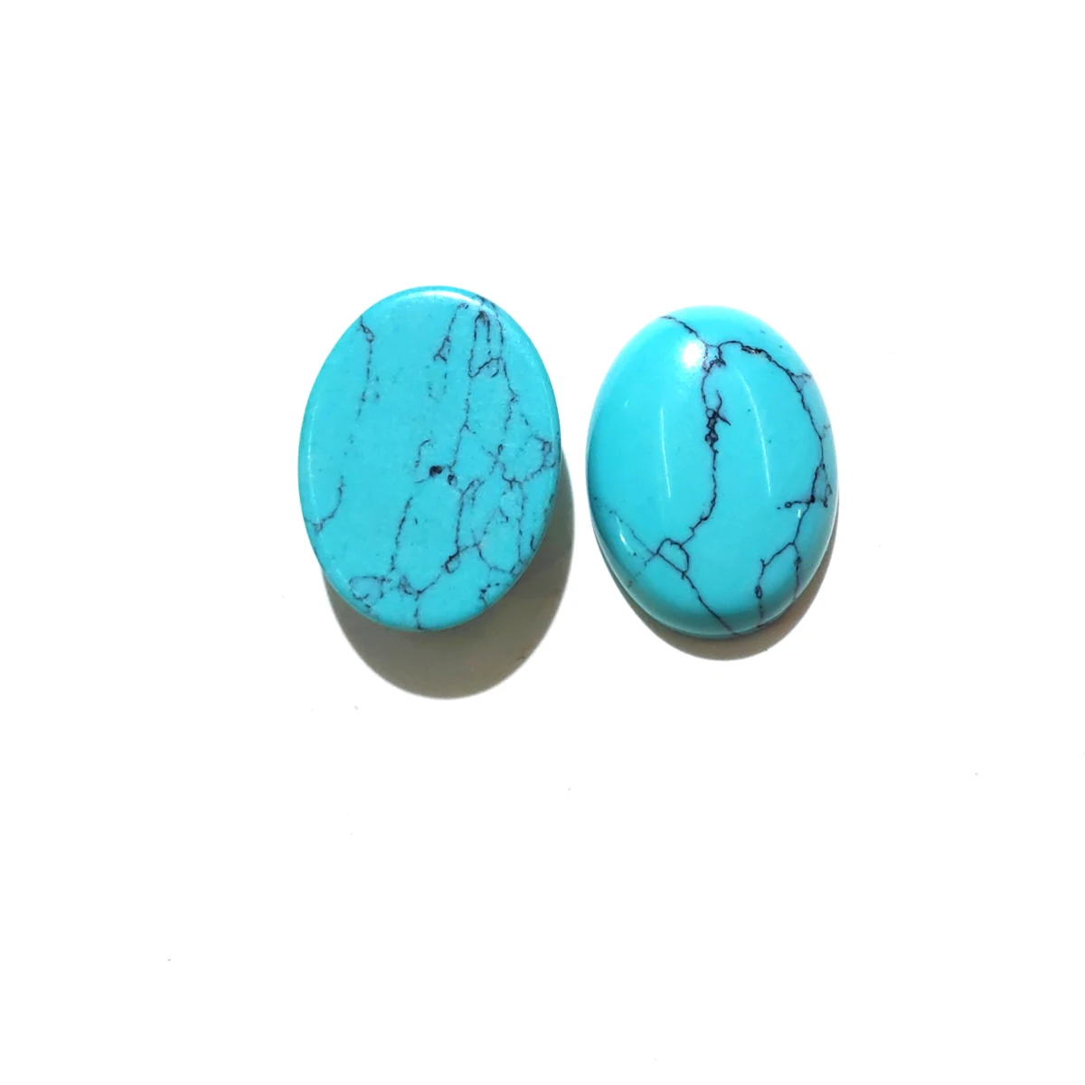 100 pz blu turchese pietre naturali Cabochon 18x25mm 15x20mm 13x18mm 10x14mm forma di uovo senza foro per fare gioielli fai da te