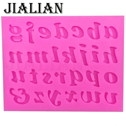 28 English letters form molde de silicone chocolate Party cake decorating tools DIY cookies fondant silicone mold T0181