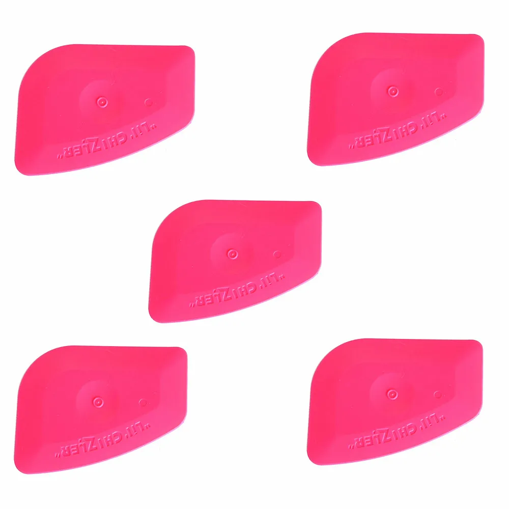 

EHDIS 5pcs Pink LIL' CHIZLER Car Wrap Vinyl Squeegee Film Wrapping Scraper Window Tint Tool Wallpaper Car Sticker Install Tool