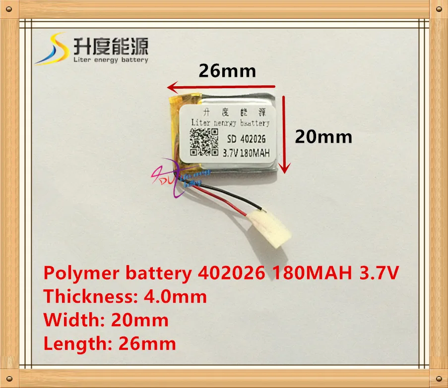 new product 402026 042026 180mAh lithium polymer battery 3.7V, dedicated Bluetooth headset