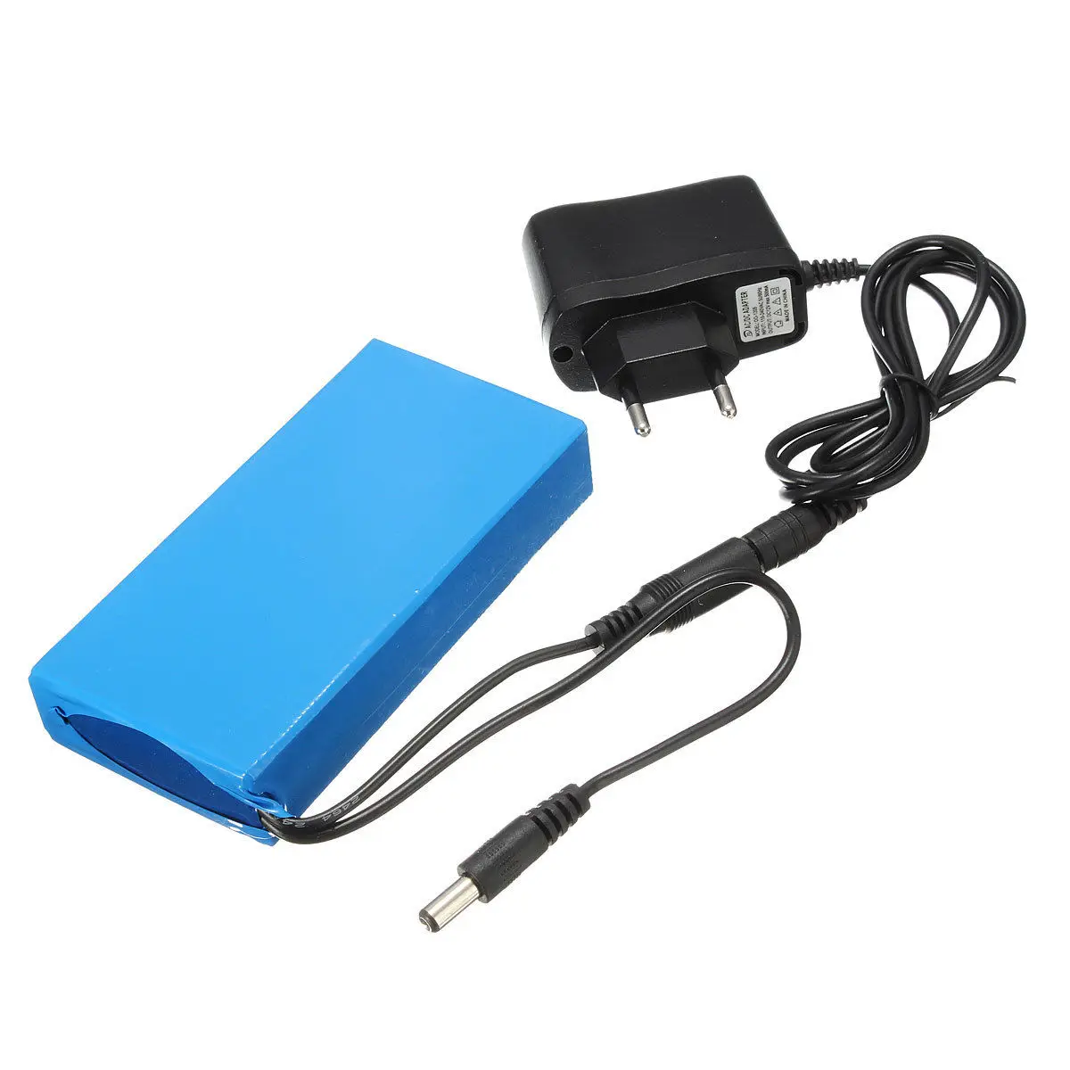 12 فولت بطارية حزمة 4800mah تيار مستمر 12.6 فولت بطارية ليثيوم قابلة للشحن كاميرا تلفزيونات الدوائر المغلقة كاميرات الفيديو النسخ الاحتياطي خلايا الطاقة + الاتحاد الأوروبي/الولايات المتحدة 1A شاحن