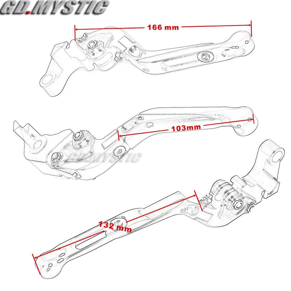 Leoncino 500 CNC Folding Extendable Motorcycle Brake Clutch Levers for Benelli Leoncino500 Leonine LeonineX 2016-2017