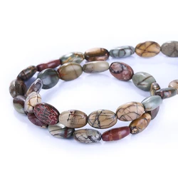 A+ Natural Multi-Color Pica Gem Stone Beads For Jewelry Making Round Loose Spacer Beads Diy Bracelet Necklace Accessories