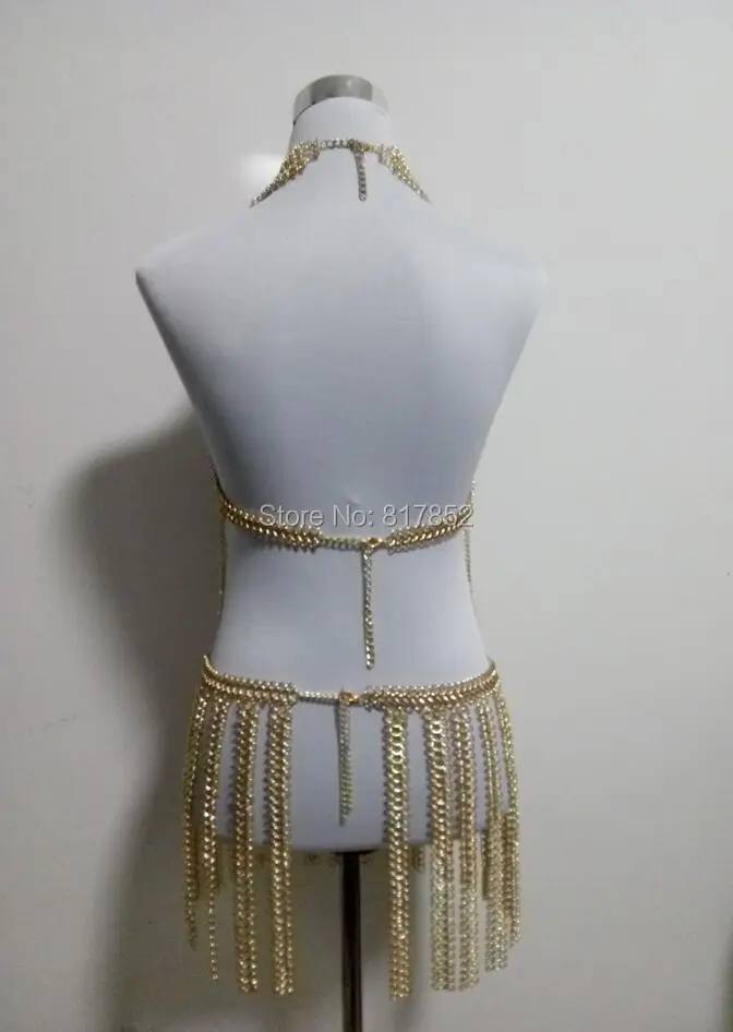 NEW STYLE FASHION WOMEN HARNESS Gold colour \