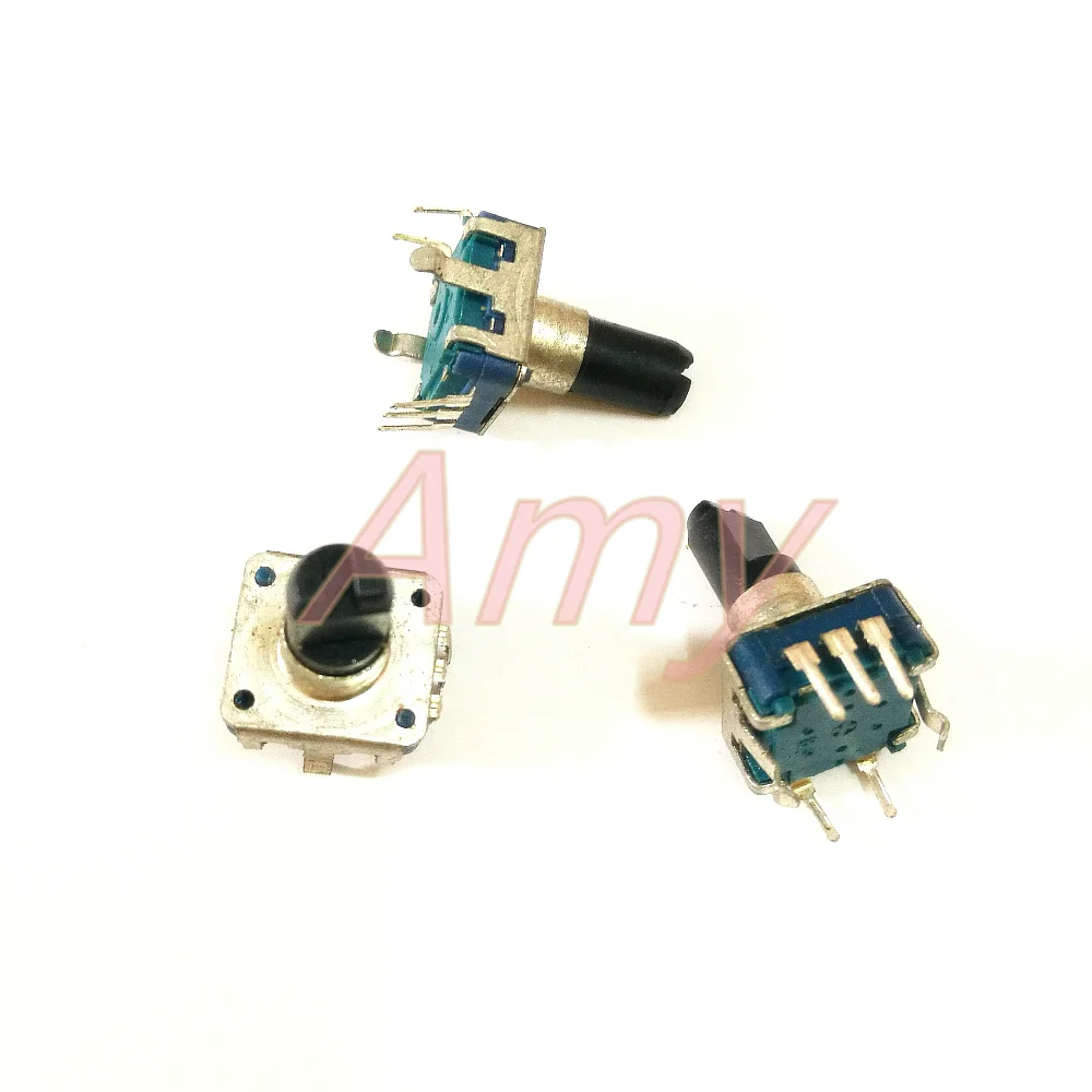 50pcs/lot  EC12 type encoder with switch 24 posioning pulse 15 axle long vehicle DV volume potentiometer