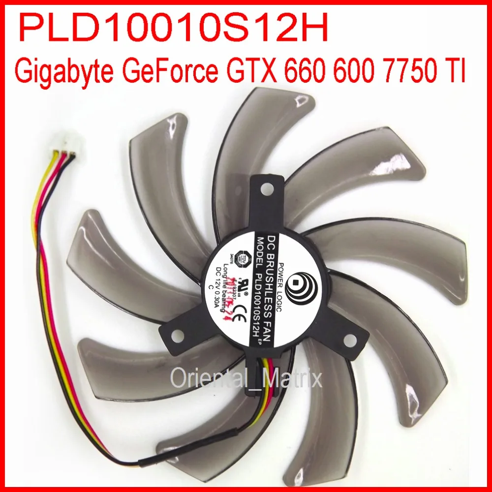 

Free Shipping PLD10010S12H 12V 0.30A 95mm For Gigabyte GeForce GTX660 GTX600 GTX750TI Graphics Card Cooling Fan 3Pin