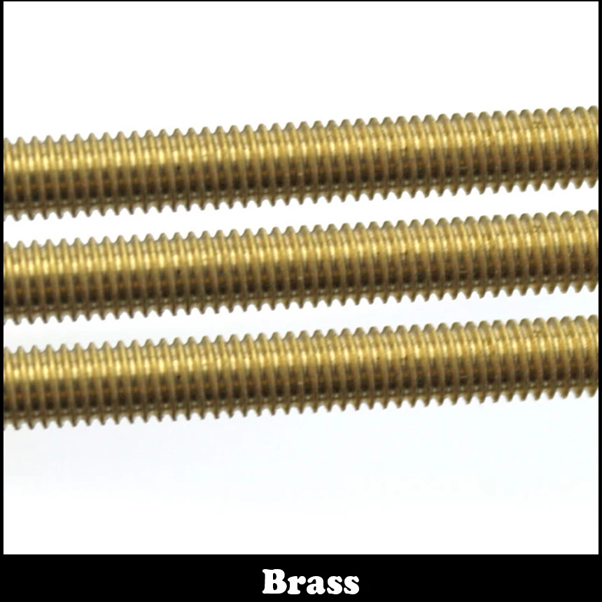 

M5 M6 M10 M5*500 M5x500 M6*500 M6x500 M10*500 M10x500 500mm Long Brass Metric Bolt Full Thread Shaft Rod Bar Stud