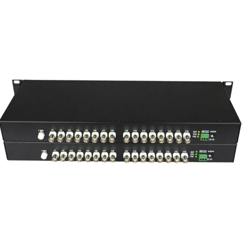 16 Channel 720P/960P HD CVI/AHD/TVI Converter Fiber Optic to BNC Digital Video Converter Fiber Optical Transmitter and Receiver