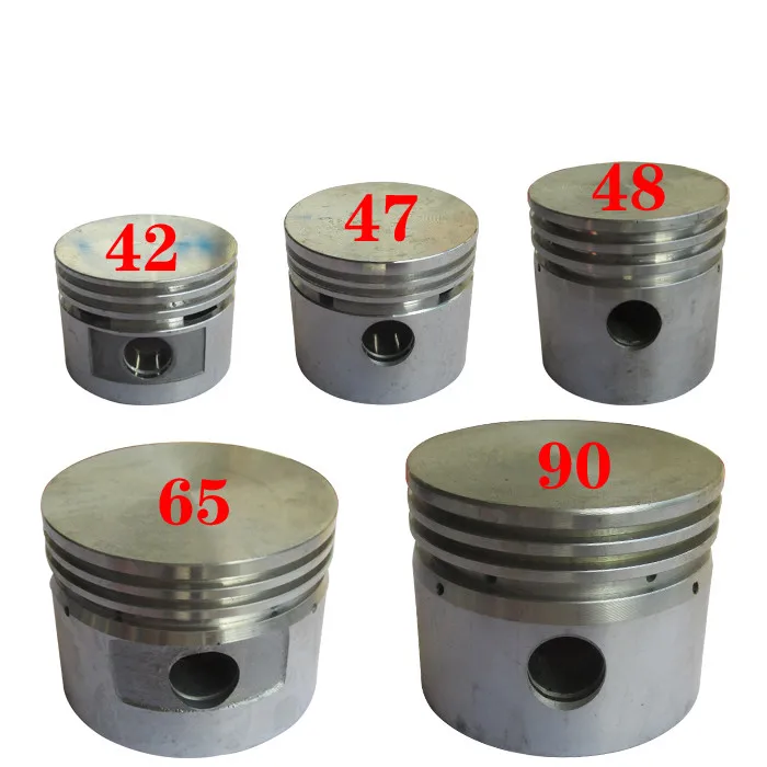 Silver Tone Aluminum Alloy 42/47/48/51/65/80/90/95mm Dia Engine Air Compressor Piston