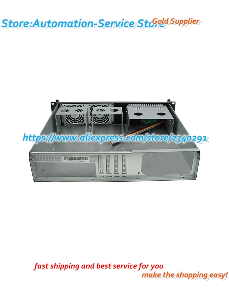 2U 239L-1 CASE 2U Industrial Control Industrial Equipment Chassis Aluminum Server Panel Support ATX PC Power Supply