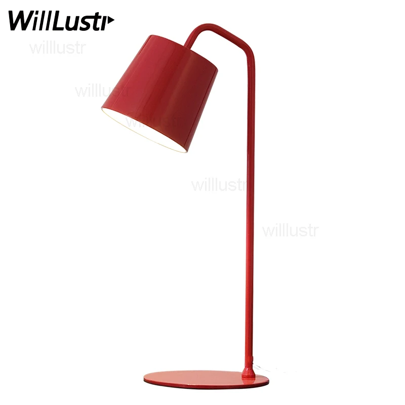 Modern sprout table lamp child student reading light bedside sofa side study room bedroom iron design lamp metal lampshade