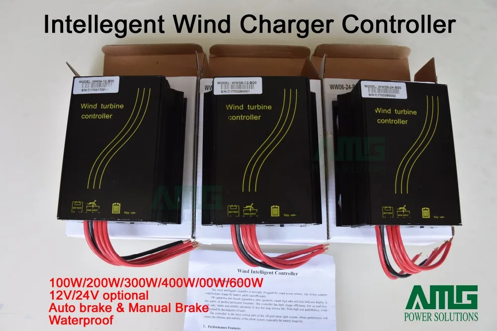 

600 Вт 12 В/24 В Автоматический/ручной тормоз усовершенствованный контроллер зарядного устройства для ветровой турбины 100 Вт/200 Вт/300 Вт/400 Вт/500 Вт/600 Вт