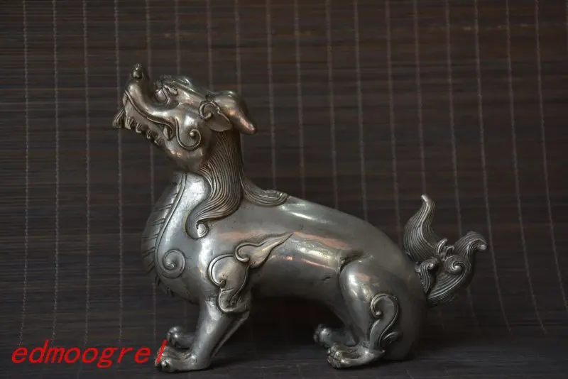 

Rare Qing Dynast silver Swallow sun beast Statue/ Sculpture,free shipping