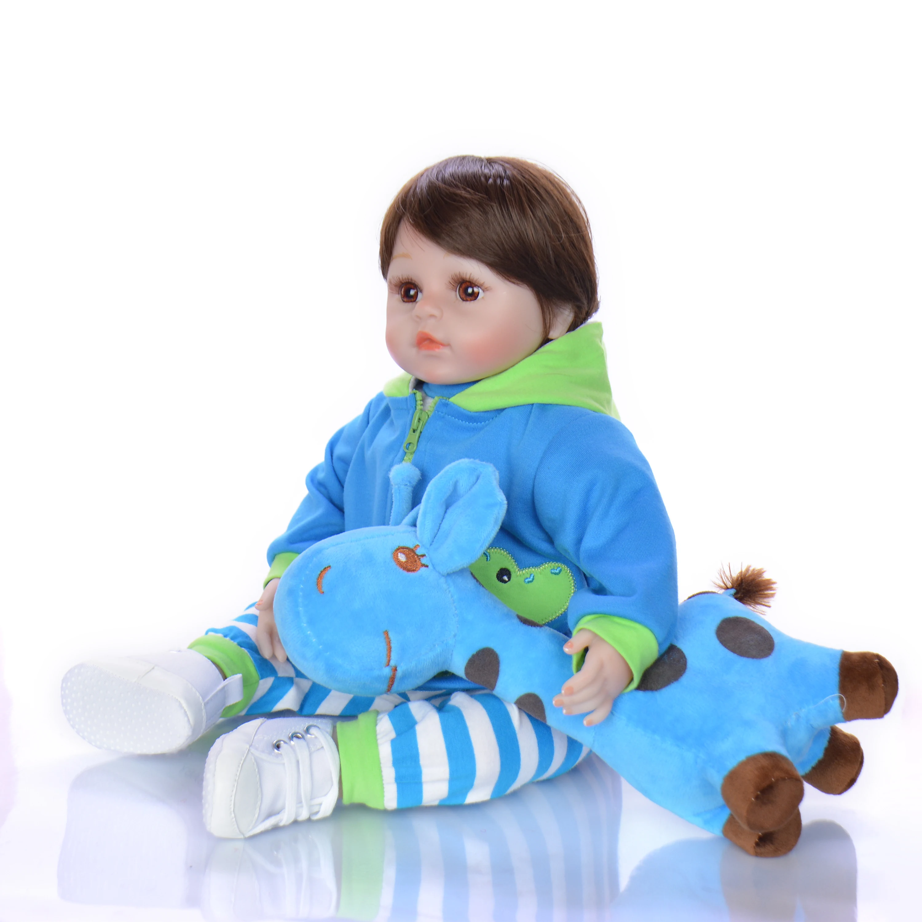 KEIUMI Cloth Body Reborn Baby Dolls Boy 48 CM Realistic Bebe Reborn Boneca Menino 18 Inch Kids Playmate Toddler Surprise Gifts