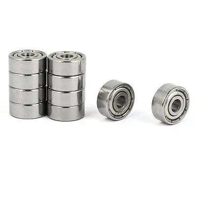 ZZ623 Deep Groove Ball Bearing 10mm OD 3mm Bore Dia 10pcs