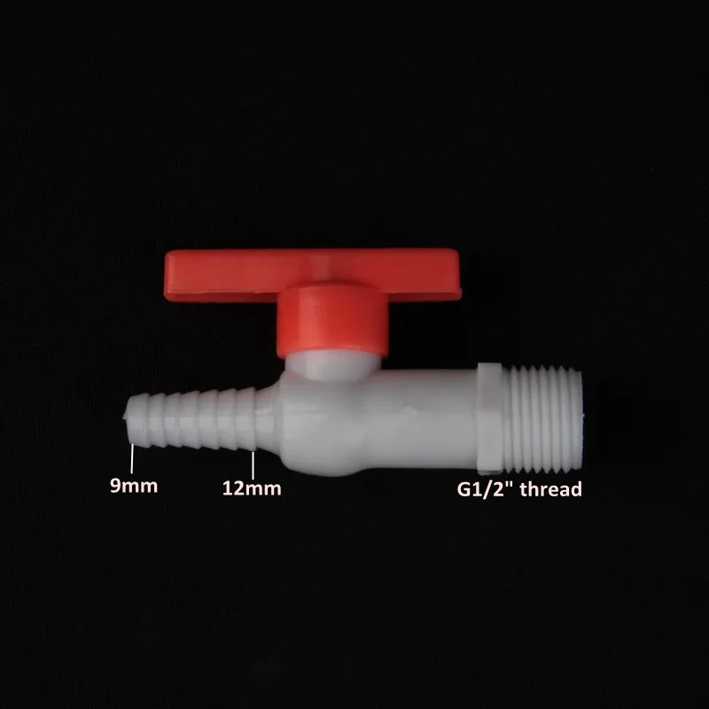 PVC Hose Water Valve, Air Pump, Oxygen Valve Supply, Pipe Flow Connector, Garden Micro Irrigation, 1/2 