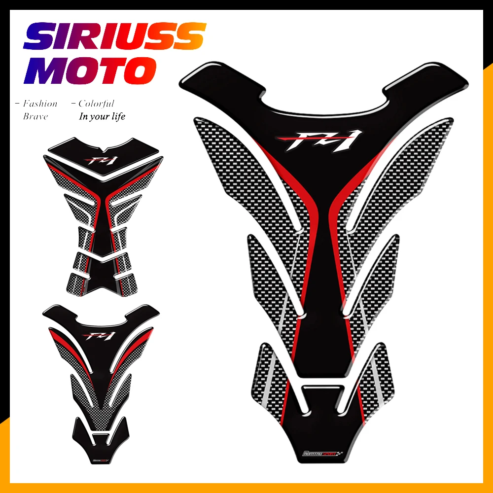 

3D Carbon-look Motorcycle Tank Pad Protector Decal Stickers Case for Yamaha FZ1 FZ 1 FZ1N Tank