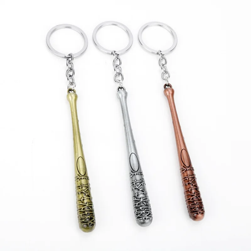 The Walking Dead Keychain Negan's Bat Stick LUCILLE Keyring Men Car Women Bag Pendant Action Figure Cosplay Toys