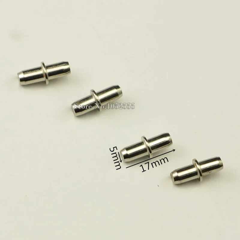 

100 шт./лот 5 мм X 17 мм железные стеклянные опоры для полок с 5 мм шпильки для шкафа полка для шкафа мебельная фурнитура K231