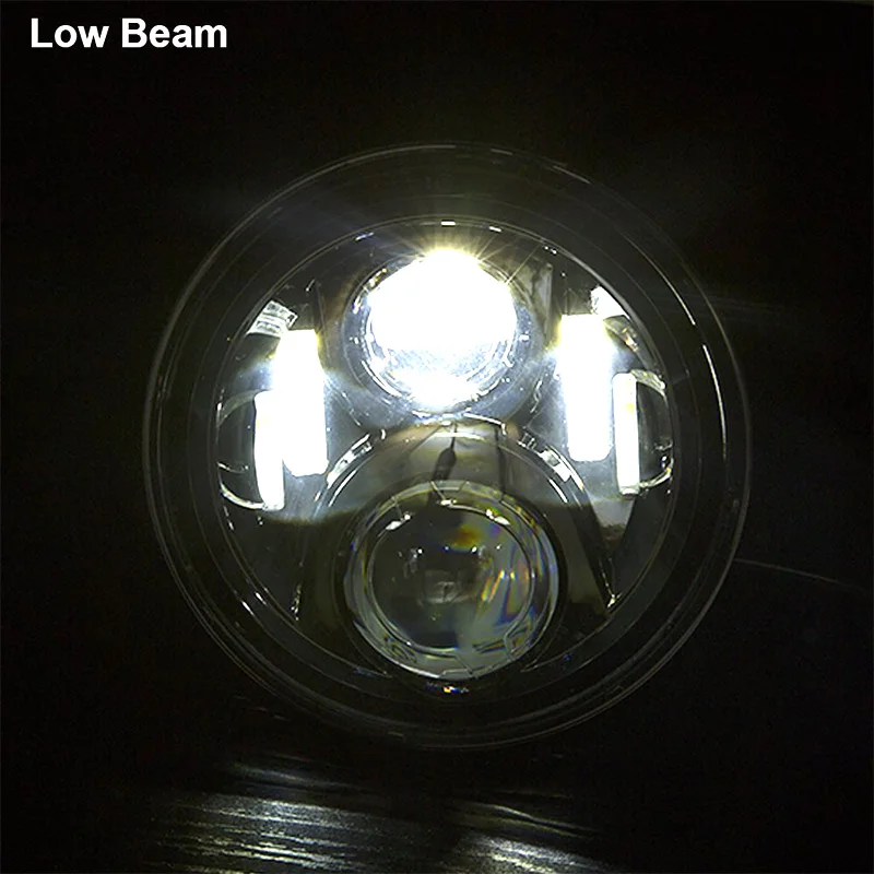 FADUIES 7inch Black LED  Headlight For Harley-  Motorcycle Tour,FLD,Softail Heritage,Street Glide,Road King