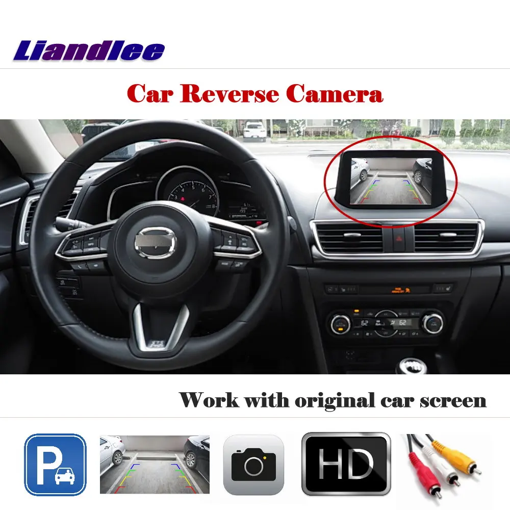 

For Mazda 3 Axela Sedan 2014-2017 Car Original Display Rear View Image Reverse Camera HD CCD CAM Auto Parking Accessories