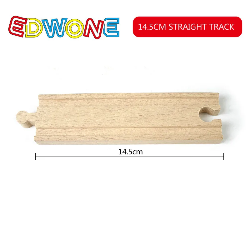 EDWONE  All Kinds Wooden Track Part Beech Wooden Railway Train Track TOY Accessories fit for thoma s Biro