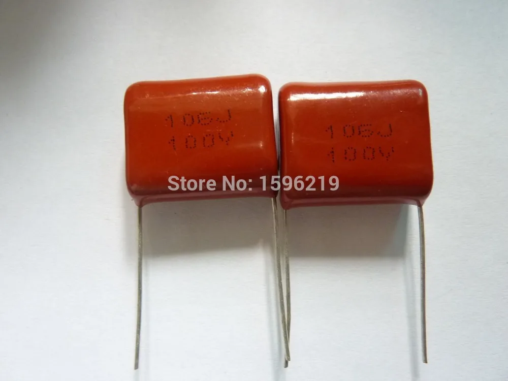 

20pcs CBB capacitor 106 100V 106J 10uF P22 CL21 Metallized Polypropylene Film Capacitor