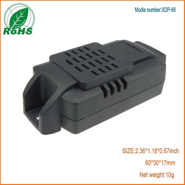 60*30*17 Mm Gratis Verzending Behuizing Plastic Behuizing Instrument Shell Behuizing Sensor Controller Grijs Kleur