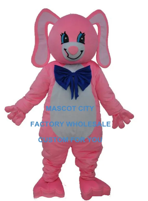 

Pretty Long Ear Pink Dog Mascot Costume Adult Size Cartoon Character Pink Puppy Pup Whiffet Mascotte Mascota Fancy Dress SW1237