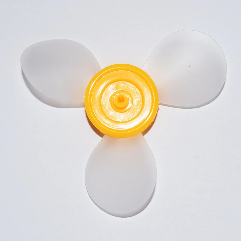 10/100pcs 2x72mm Soft fan leaf hand fan leaf clover propeller  dron rc car plane robot kids toys for boys diy baby accessories