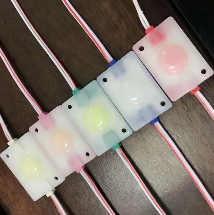 Super Bright COB LED Module Light Strip Lamp Tape 9 Chips 12V 2W Injection Milky Cover IP65 Waterproof