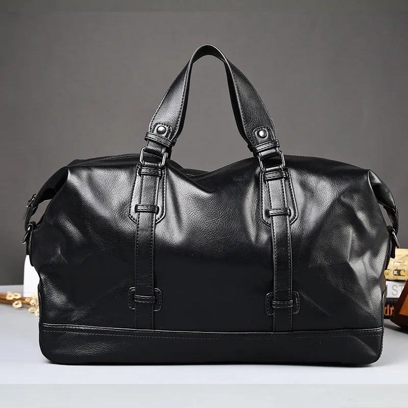 Fashion Men\'s Travel Bags Waterproof Suitcase Duffel Bag Large Capacity Luggage Bag Casual High Quality Leather Handbag PT1189