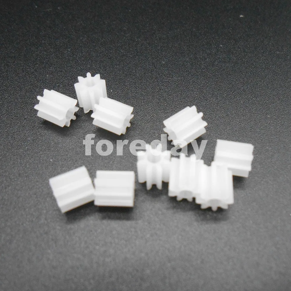 20Pcs/Lot Plastic Spur Gear  0.5  Modulus Aperture 1mm DIY Model Accessories  T=8 0.5M 8 Teeth 8T 1A Spur Gear Pinion *FD266X2