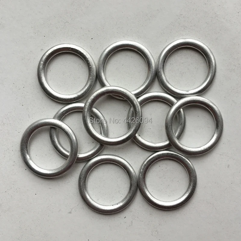 10PCS Engine Oil Drain Plug Gasket N0138157 14X20X1.5mm Oil Pan Screw Washer 14MM Metal Washer Gasket 408300330