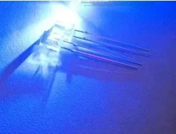 500PCS/Lot  2*5*7 white hair blue LED light-emitting diode square LED lamp long foot highlights LED