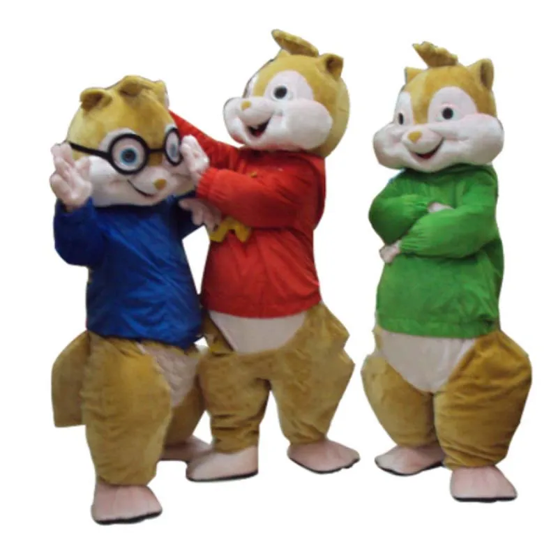 Heißer Verkauf! Hochwertiges neues Alvin und das Chipmunks Maskottchen Kostüm Alvin Maskottchen Kostüm