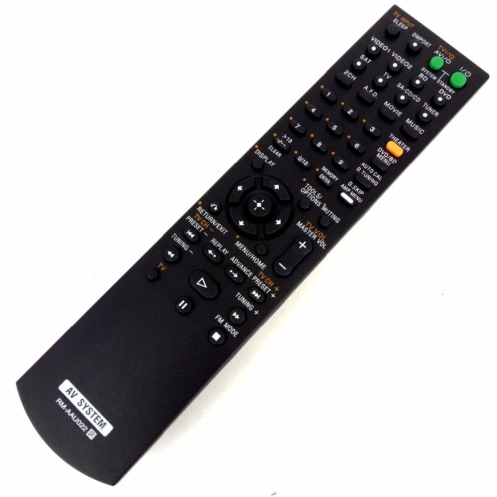 NEW Replacement RM-AAU022 For Sony AV SYSETM Remote Control STR-KS2300 STR-DG520 STR-DG520B RM-AAU055 RM-AAU029 RM-AAU021