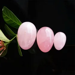 Pink rose quartz crystal anti age massages egg reiki healing natural stone and minerals home decoration for sale 1pcs