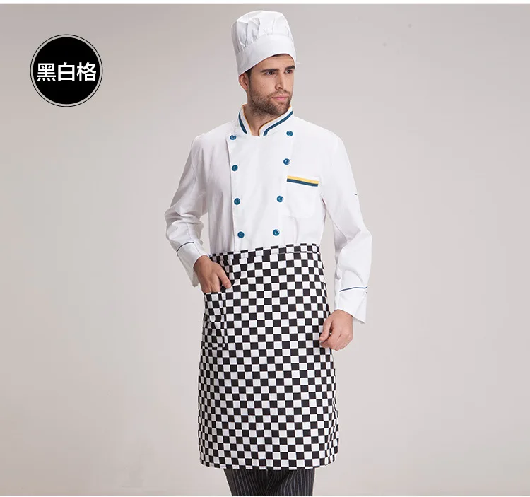 Chef Aprons ห้องครัว Waiters ผ้ากันเปื้อน Prons Pick สี